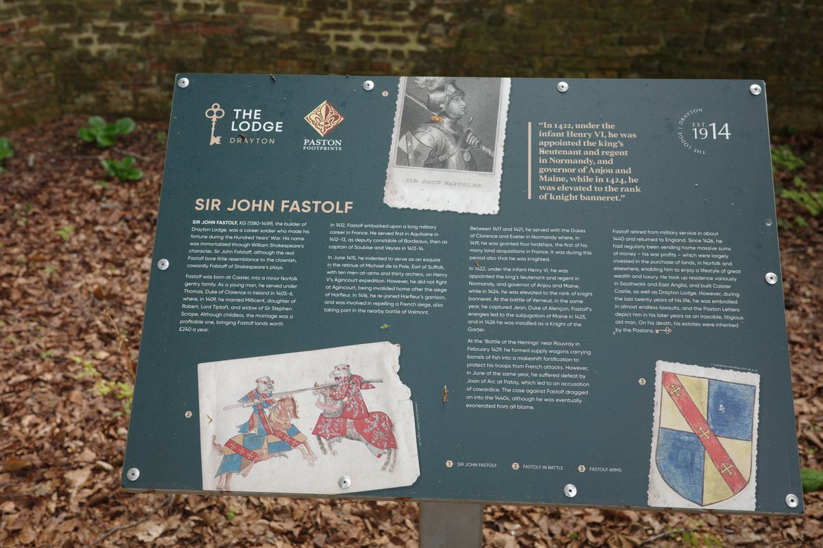 pastonfootprint's tweet photo. All welcome for the launch of the restored Drayton Lodge by @HistoricEngland, owned by Sir John Fastolf &amp; the Pastons + Battle of #Hellesdon fame. Unveiling of @pastonfootprint display boards (by Dr John Alban @UEA_History) 11am this Thurs 01/06 146 Drayton High Road, NR8 6AN https://t.co/AGvkwdWuhu