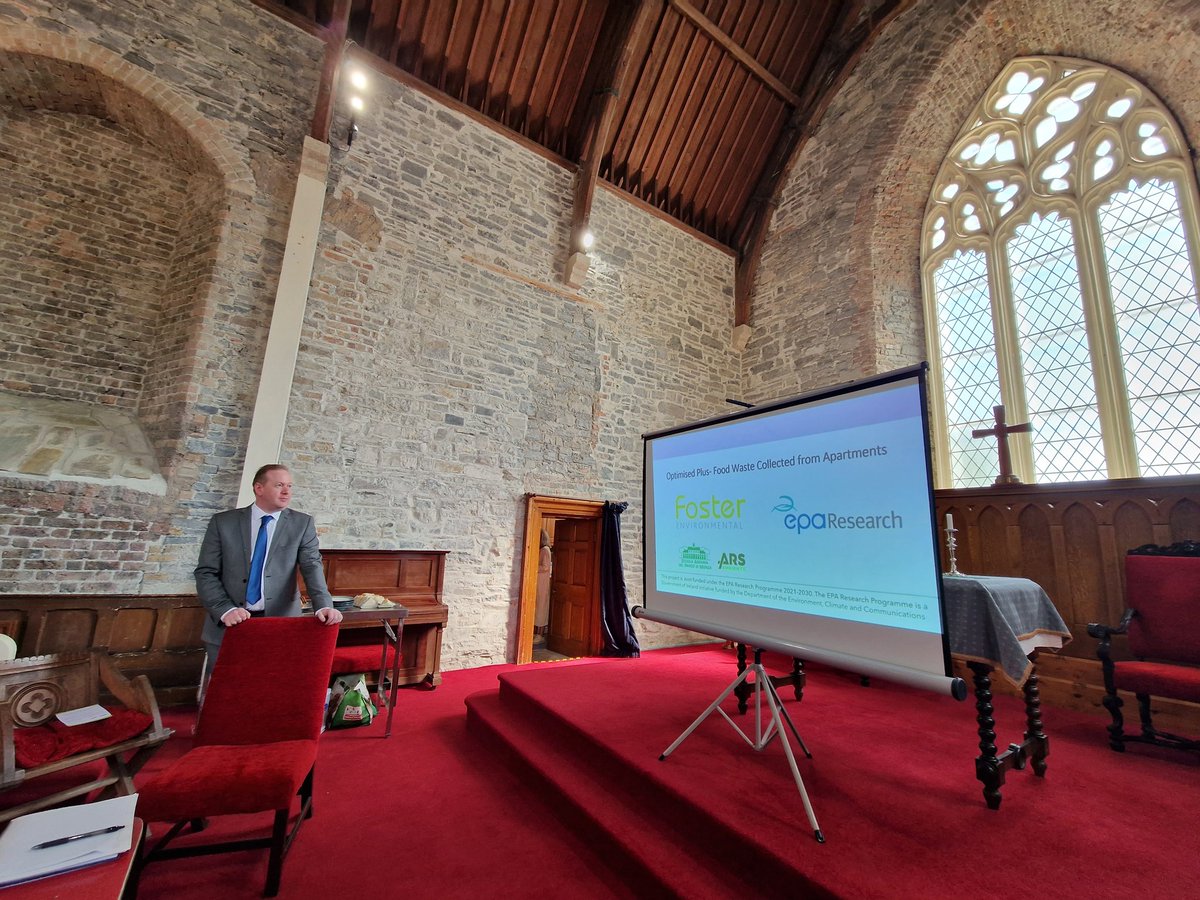 Yesterday we had a fruitful kick off meeting of the <a href="/Optifood13421/">Optifood</a> project in a church in Maynooth, Ireland. We will set up trials with #nudging techniques to increase food waste collection in apartments in Ireland