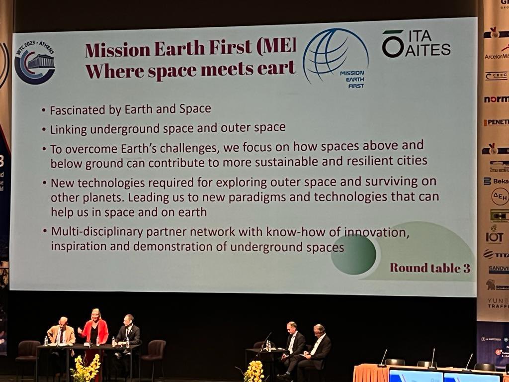 Mission Earth First (@missionearthfi1) on Twitter photo Roundtable on #Underground #Infrastructures to strengthen #resilience and reduce #vulnerability to #climatechange: <a href="/MissionEarthFi1/">Mission Earth First</a> represented by <a href="/ItacusF/">ITACUS for an urban underground future</a> discussed: โ#Planning the #future โ How #undergroundspace is used in self sustaining communitiesโ at <a href="/WTC2023/">WTC 2023</a>. #wtc2023. ๐ฌ๐ท Roundtable on #Underground #Infrastructures to strengthen #resilience and reduce #vulnerability to #climatechange: <a href="/MissionEarthFi1/">Mission Earth First</a> represented by <a href="/ItacusF/">ITACUS for an urban underground future</a> discussed: โ#Planning the #future โ How #undergroundspace is used in self sustaining communitiesโ at <a href="/WTC2023/">WTC 2023</a>. #wtc2023. ๐ฌ๐ท