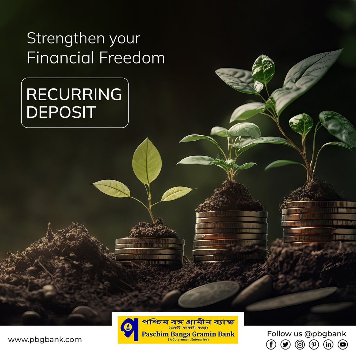wbgbank's tweet image. Strengthen your Financial Freedom
RECURRING DEPOSIT

#paschimbangagraminbank #pbgb #depositscheme #recuringdeposit #banking #loans #westbengal