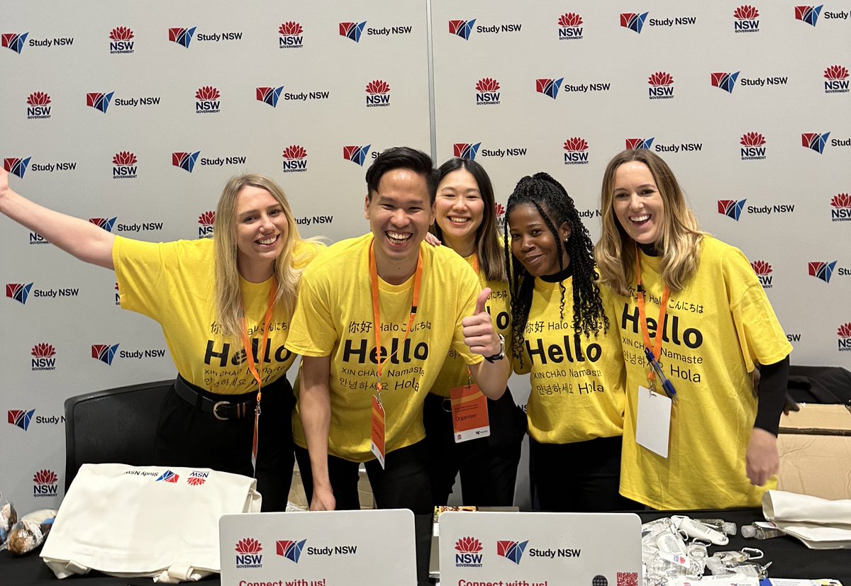 StudyNSW's tweet photo. Today we held our first Study NSW Careers Expo for International Students, connecting over 50 employers with hundreds of students at @ICCSyd, Darling Harbour. 

Such good energy in the room! #StudyNSW https://t.co/uhDYIoai85