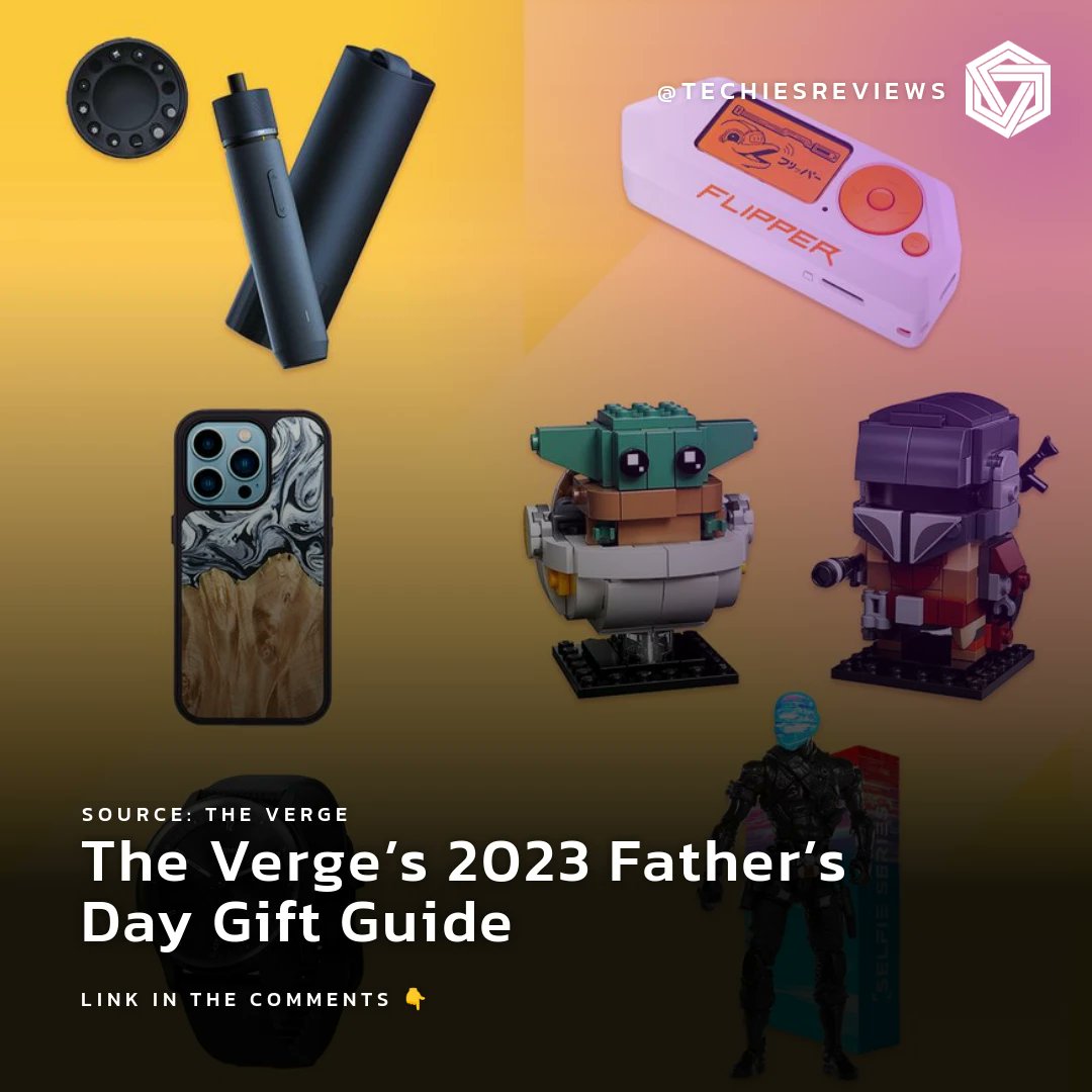 techiesreviews's tweet image. Ditch the cliché! 🎁 The Verge&apos;s 2023 Father&apos;s Day Gift Guide has epic ideas for dad! #FathersDay #GiftGuide #TechForDad 👨🔧 What&apos;s your pick?