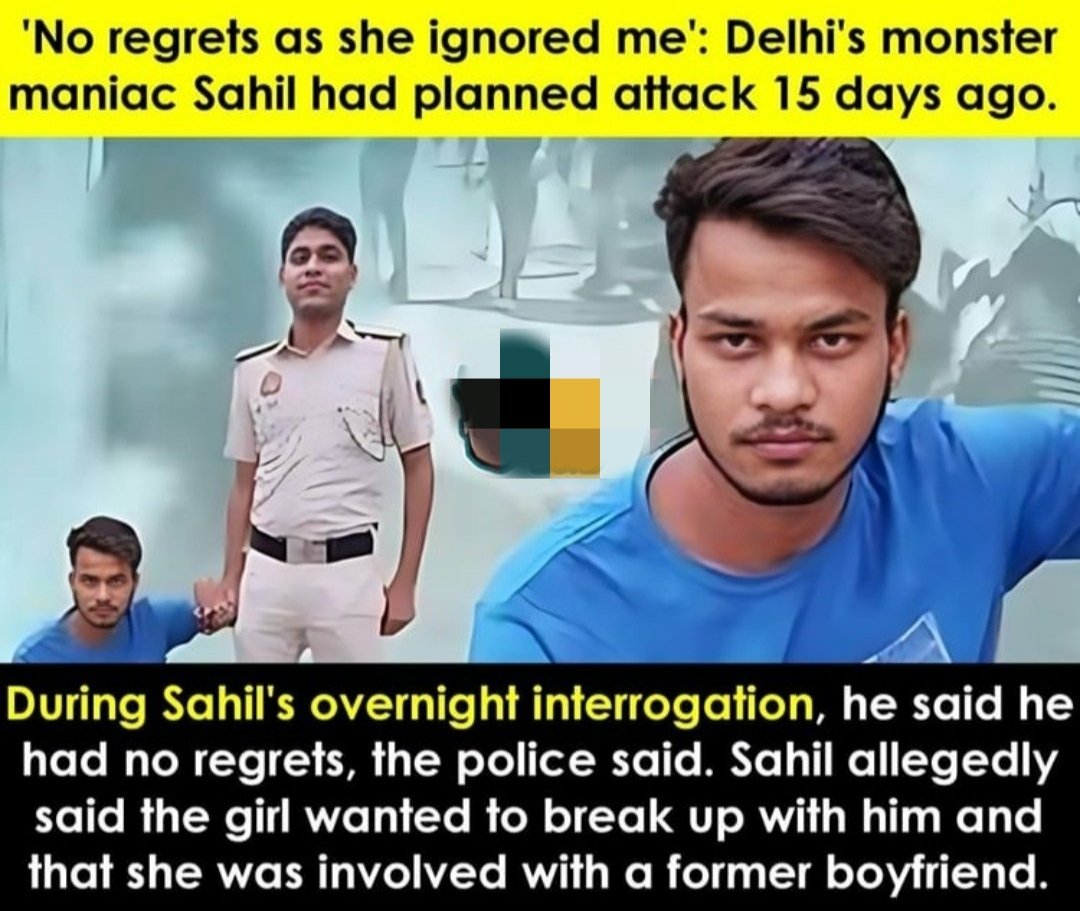 Mindset of this type of youth
😠

Might be a serious issue
#SahilKhan #SakshiMuderCase