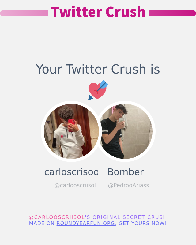 Mi Crush en Twitter es: <a href="/PedrooAriass/">Bomber</a>

➡️ anyplacehere.me/twittercrush?l…