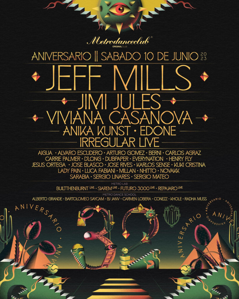Beatburguer's tweet photo. XXXII Aniversario de @Metrodanceclub: sábado 10 de junio con @DJJeffMills, Jimi Jules, @vivicasanovadj, @AnikaKunst, @EdOneMusic_, @IrregularLive...
Info y entradas: https://t.co/3T1p2SIv89 https://t.co/VI5TkfUxbQ