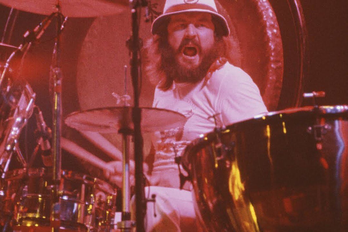 Remembering John Bonham. Born this day in 1948 in Redditch. Best known as the drummer for rock legends Led Zeppelin. Esteemed for his speed and power, he is regarded as one of the greatest and most influential rock drummers in history #JohnBonham #LedZeppelin 🥁 🥀