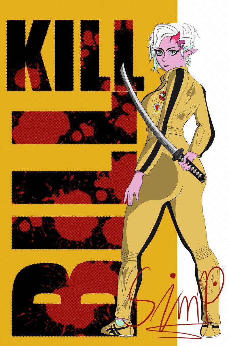 Simpalitydraws's tweet photo. Kill bill in my own style #procreate #art #digitalart #digitalillustration #digitalpainting #digitalartwork #digitalartist #drawing #illustration #oc #originalcharacter #originalart #anime #animestyle #animestyledrawing  #animegirl #characterdesign #killbill #onigirl #demongirl https://t.co/pKjL0I6pn9