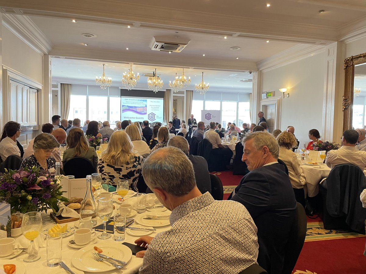 Fantastic turnout at the @CBA_cork Breakfast Briefing.
#CBABreakfast #BreakfastBriefing #WeAreCork