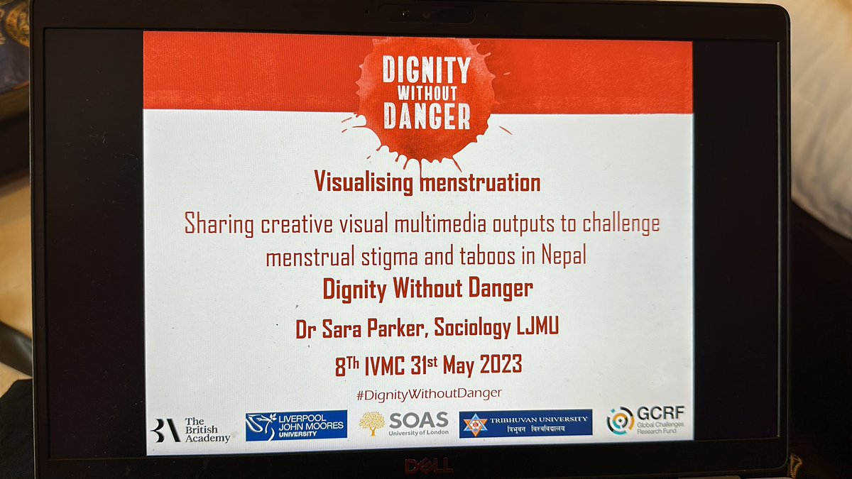 Dr Sara Parker @SaraParkerDidi presenting at the @visualmethods conference in Rome - online from Nepal sharing creative visual outputs from @DWDNepal project funded by @BritishAcademy_ @GCRF and supported by GCRF funds from @LJMU - ppt or prezi let’s see !