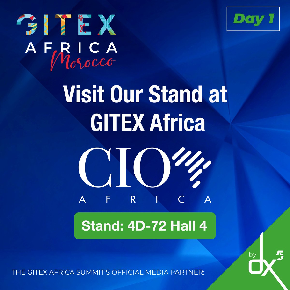 dx5ve's tweet photo. ⏰ Only 4 hours left until the kickoff of day 1 at @GITEXAfrica Don't miss out on the action. Visit the @dx5ve  (Formerly CIO Africa) stand at 4D-72 in Hall 4 and grab your exclusive copy of the CIO Africa Magazine - Gitex Edition!
#CIOAfrica #GITEXAfrica #TechEvent #CIOMagazine https://t.co/Ke5goKVsRY