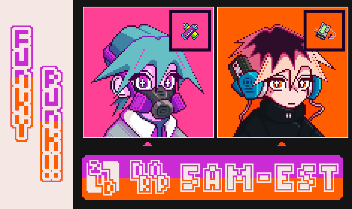 GM Y'all!☕️✨

Funky Punks second drop! this duo will dropped at 5 AM - EST about 1 hour from now!🔥

Currently working on the discord server rn, will be out roughly next week! I also have an important info bellow! 👇