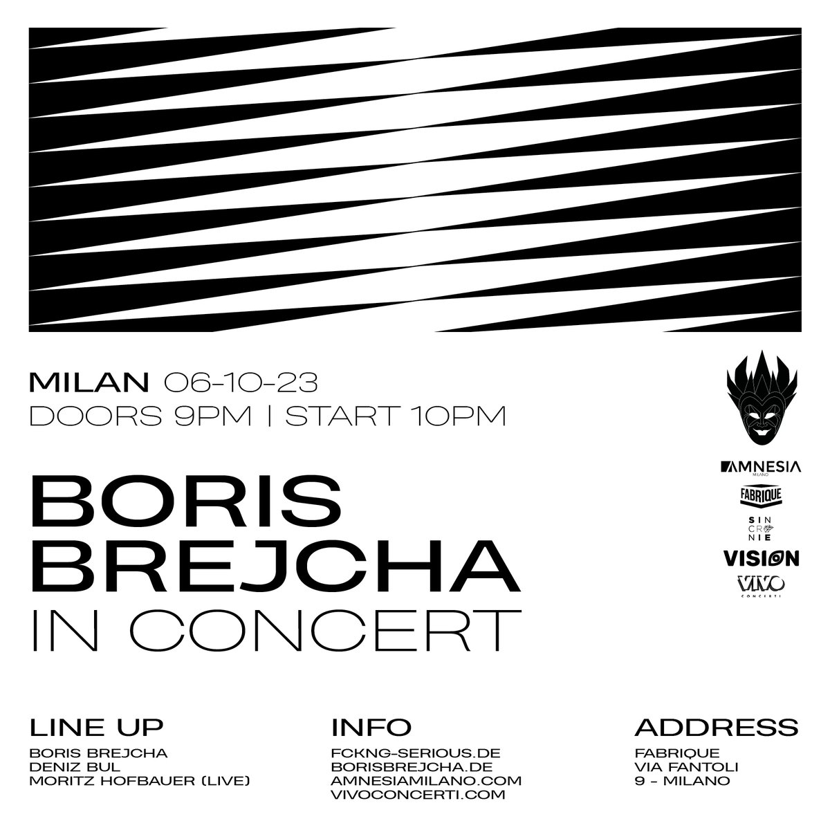 Boris Brejcha In Concert 2023
MILAN 🇮🇹
_
Tickets 🎫
ticketone.it/artist/boris-b…