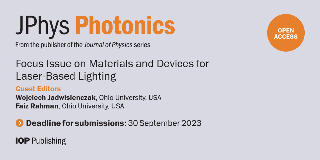 JPhys Photonics tweet media