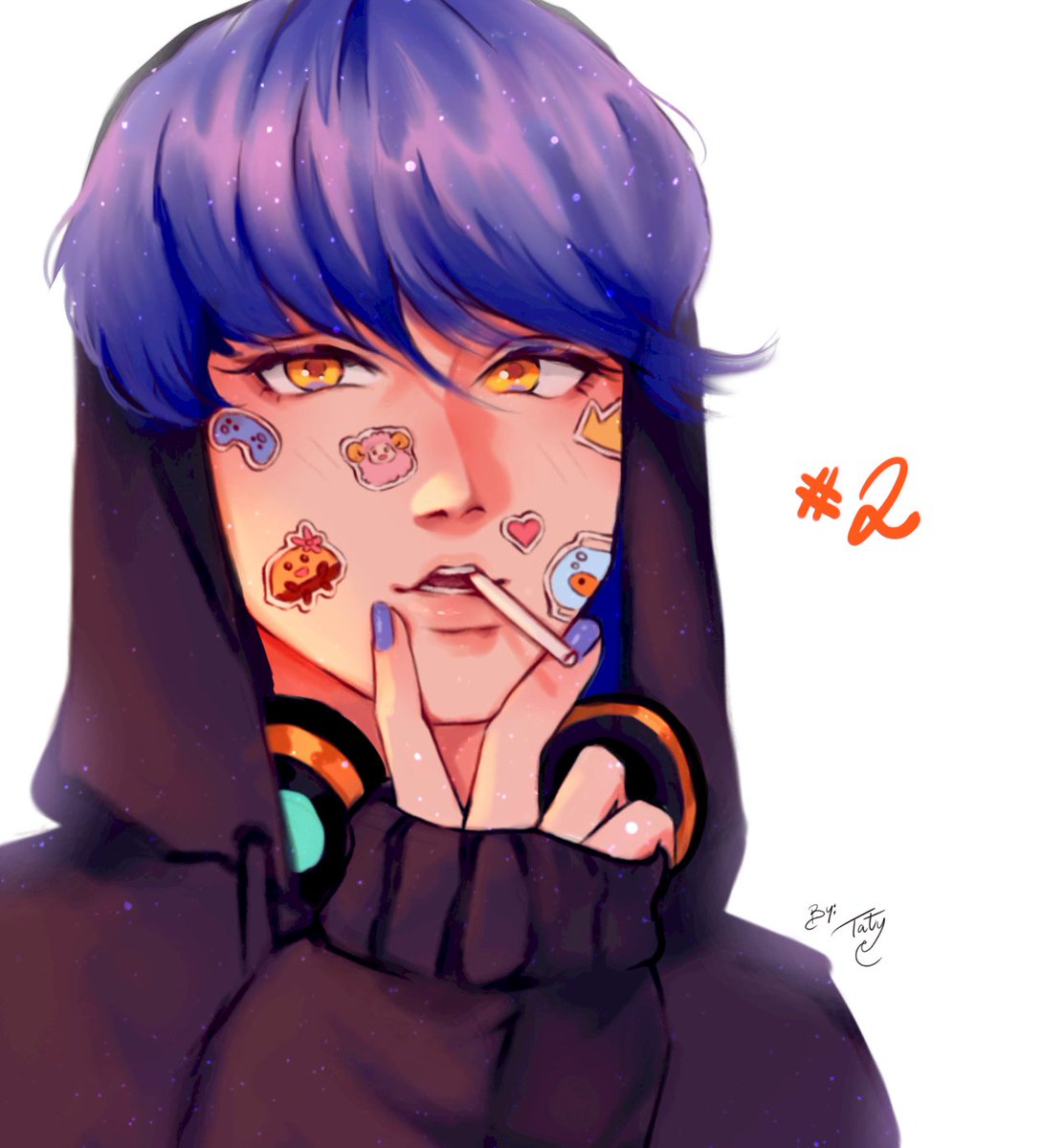 A drawing of baby because I catch myself thinking about him way too much lately~

#obeyme #obeymefanart #obeymeleviathan