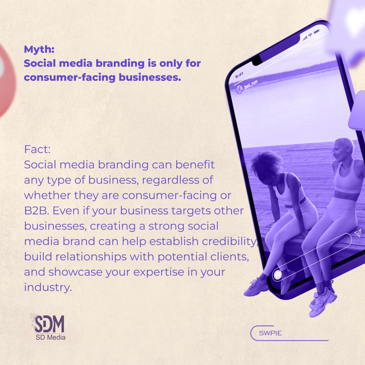 Sdmedia4's tweet photo. Here are some Myths and facts about social media branding..

Grow your business
with 👉/sdmedia4

for more information Call us on 9926500016
Visit our website:- https://t.co/n3jwNNG4Av

#sdmedia #socailmediamarketing #bilaspur_cg #myths #facts #socialmedia #branding #explore https://t.co/S6veDh97mQ
