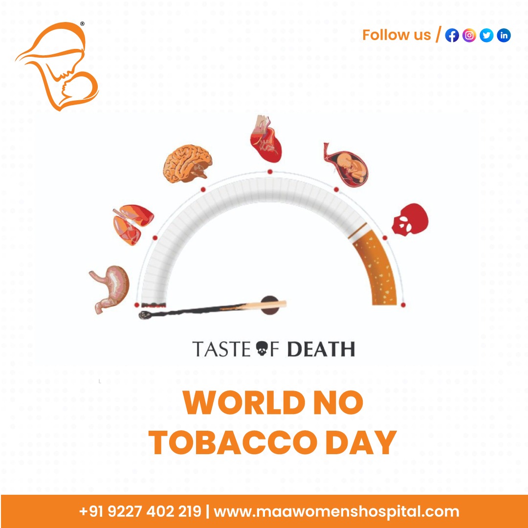 MaaWomens's tweet photo. Amidst smoke-free air, rediscover the art of living. On World No Smoking Day.

#MaaWomensHospital #SmokeFreeLiving #HealthyChoices #WellnessJourney #QuitSmoking #LiberateYourLungs #BreatheEasy #NoTobaccoDay #SmokeFreeLife #AddictionFree #ChooseHealth #FreshAirRevolution https://t.co/l6H8bNI6vY