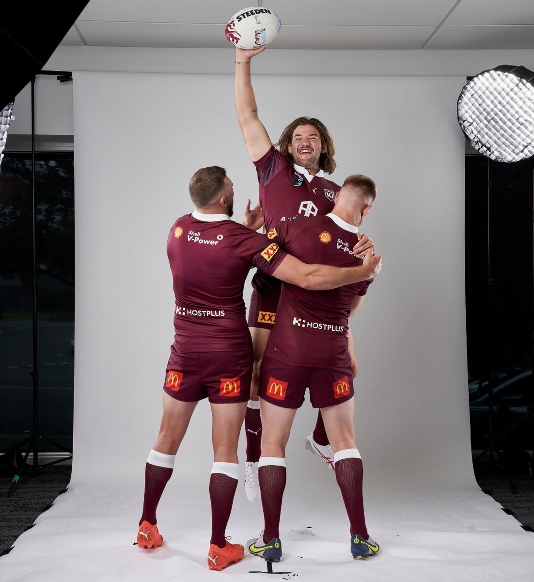 Hostplus's tweet photo. Good luck to the Queensland Maroons tonight as they compete against New South Wales in Game I!!
We’ll also be cheering on the @storm and @ssfcrabbitohs players on both sides!
#QLDER #hostplus #thatsaplus #Unitedinmaroon #proudpartners https://t.co/rPZ1aaeI3P