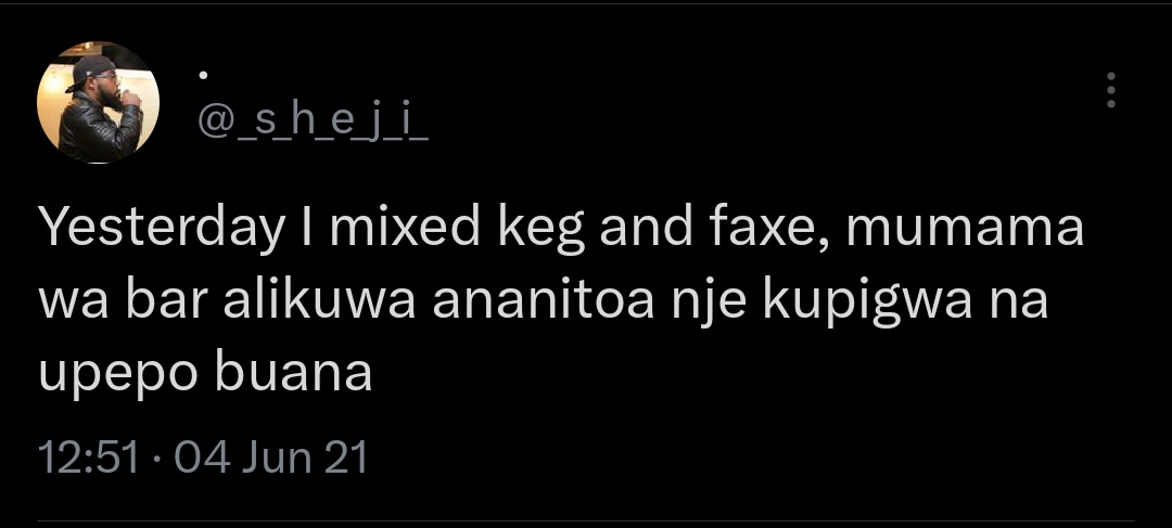 Dendricck's tweet photo. Hii tweet hunimaliza🤣 https://t.co/spvTscuTky