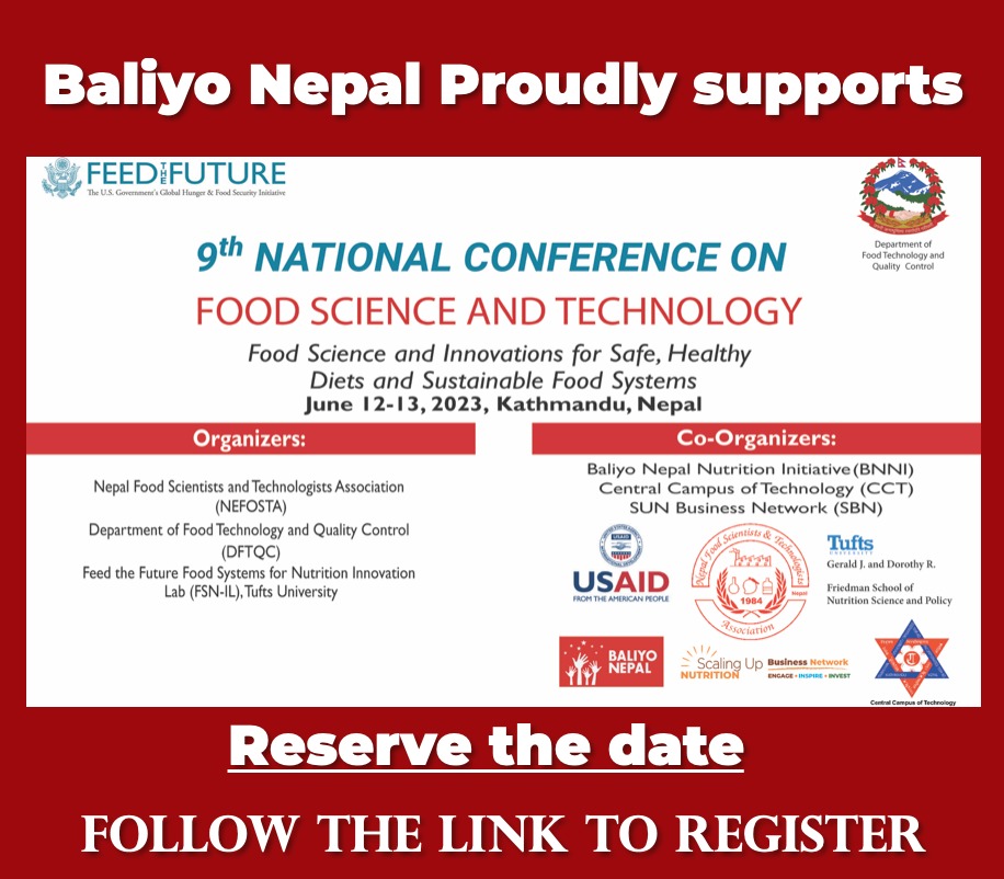 baliyonepal's tweet photo. Follow the link to Register. 
https://t.co/kB0s7Lk6EU
#abakonepalbaliyonepal #bnni #foodscienceandtechnology #food #science #technology #baliyonepal
@atul616 https://t.co/k3xL2JEJtz