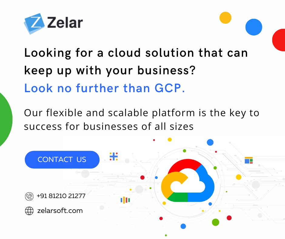 Ready to take your business to the next level? Let us help you unlock the full potential of the cloud.
Visit: hubs.la/Q01RJ6450
#googlecloud #gcp #googlecloudpartner #cloud #zelarsoft