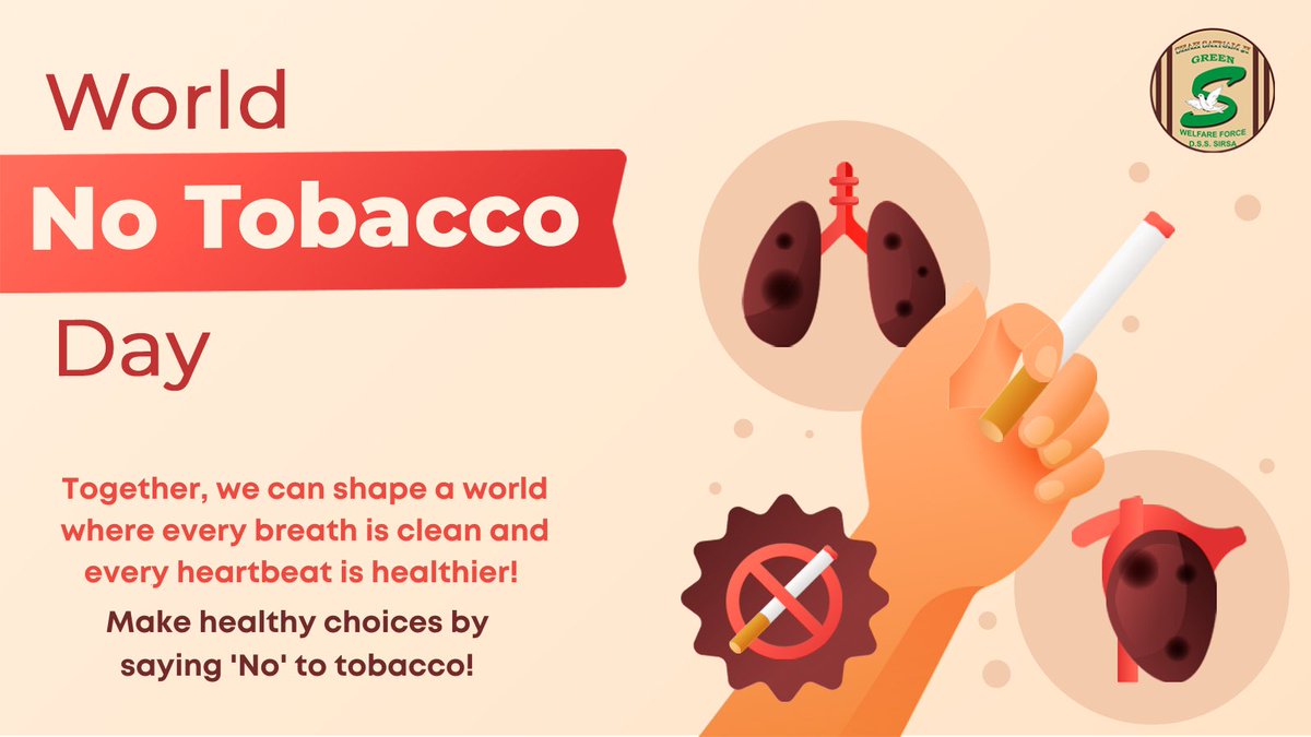 Tobacco poses severe health risks, leading to life-threatening diseases such as cancer, heart disease, and respiratory problems. It's time to break the chains of addiction and embrace a disease-free life. This ‘World No Tobacco Day’, spark a revolution for healthy living!…