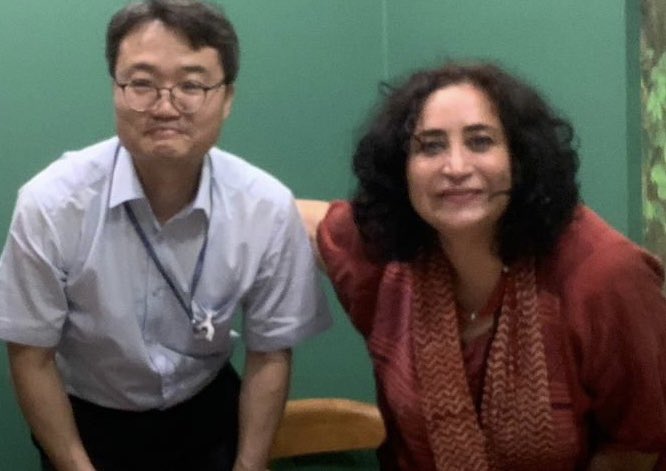 simcim's tweet photo. Lovely seeing Kim Young Hyun in Sejong City yesterday after almost three years. 

Young was seconded to #ILOCOOP for three years from Ministry if Economy and Finance of South Korea. 

We caught up on all @ilocoop news including #coop statistics &amp; #SSE research in #Asia https://t.co/5pfcdCbygl