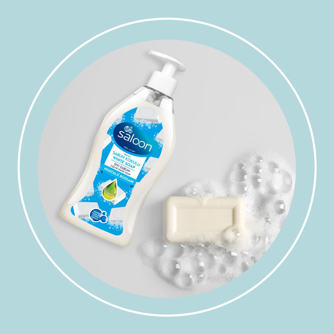 Yenilenen Saloon Beyaz Sabun Kokulu Sıvı Sabun ile cildinizi geleneksel kokularla buluşturma zamanı.

#Saloon #DoğanınSanatınıKeşfet #Sabun