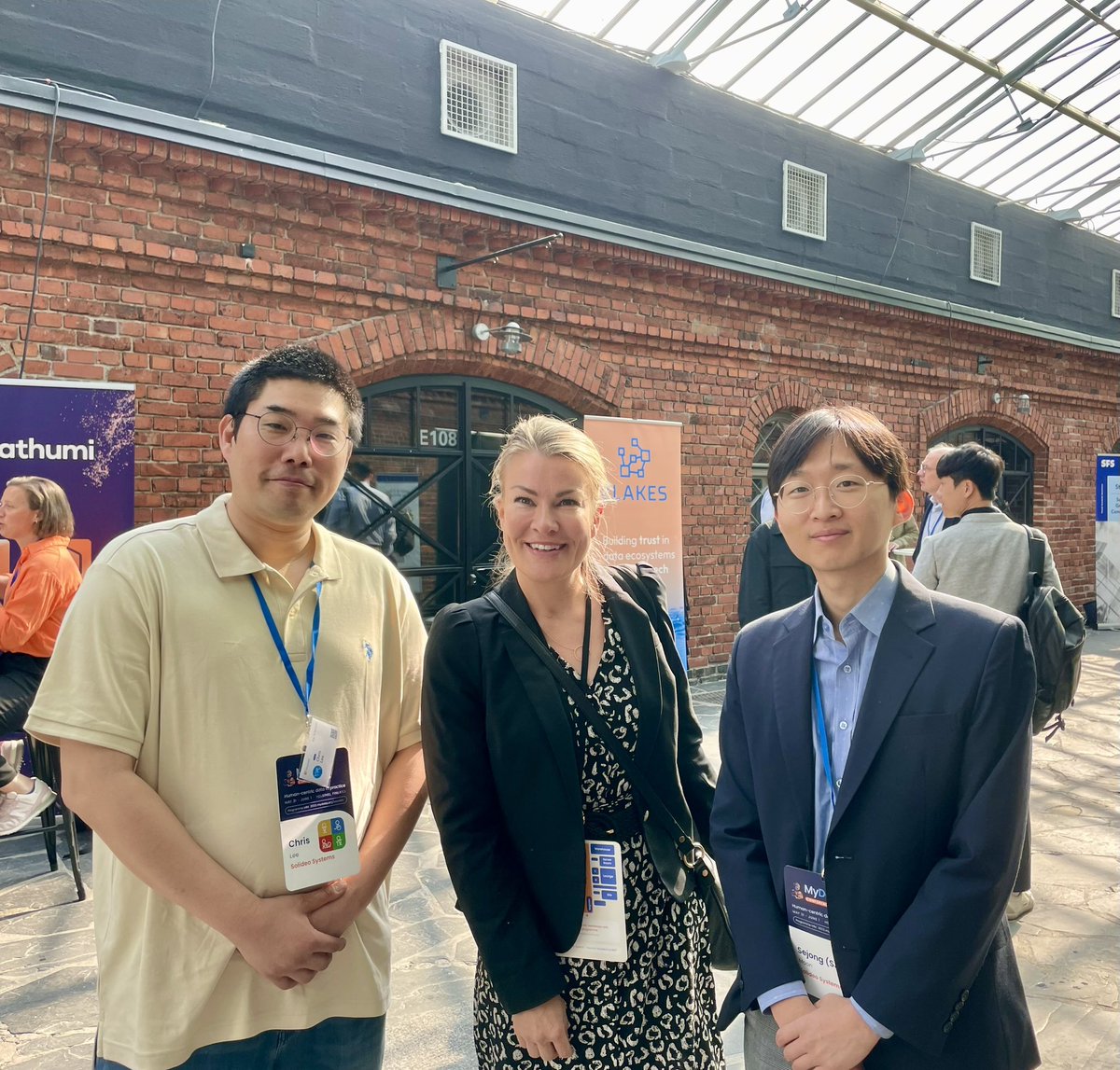 Happy to meet again with the Korean MyData front runners! @ChrisLee and @SejongMoon #MyData2023 @lvmfi @solideos