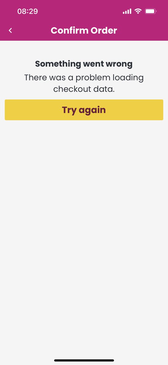 StephSercombe's tweet photo. @ZoombyOcado - consistently getting this error this morning - any help appreciated! Have logged out and back in again but still the same…. https://t.co/LSvd7jMaCV