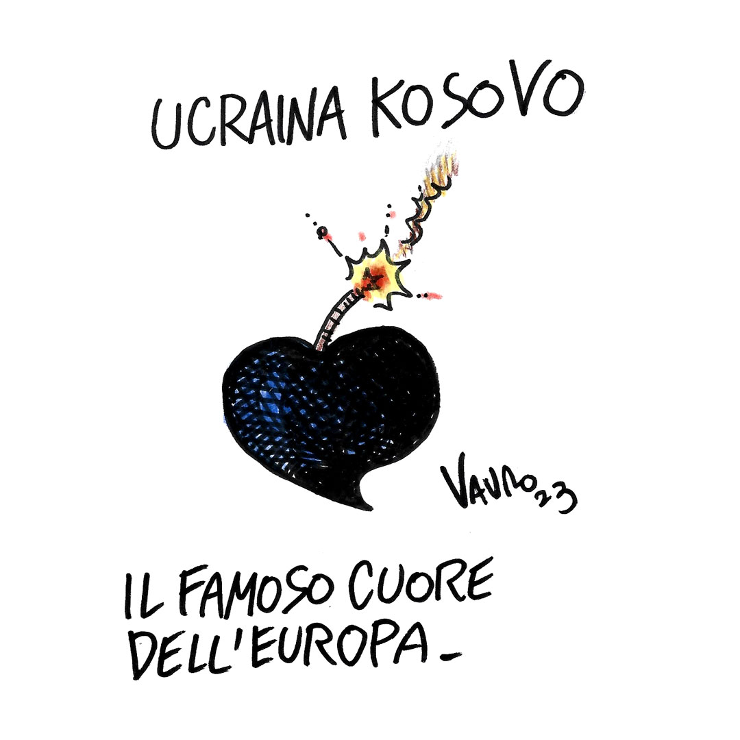 🔴 #UCRAINA #KOSOVO
La nuova vignetta di Vauro #31maggio