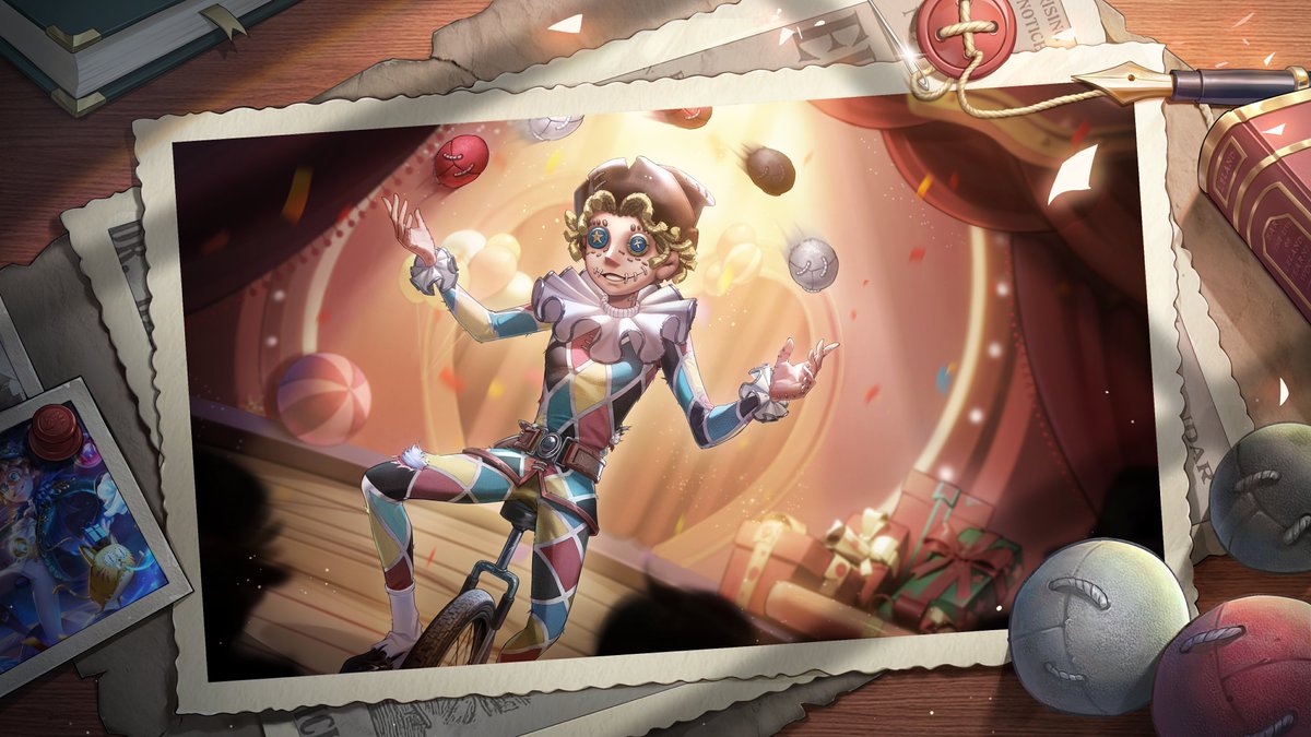 GameIdentityV's tweet photo. Dear Visitors,
Amidst the bright lights and the loud cheers, Mike still performs his best! Today we’ll give him a standing ovation for it’s his birthday! 🤹‍♀️

#IdentityV #Acrobat #Birthday https://t.co/rmk1r7exiw