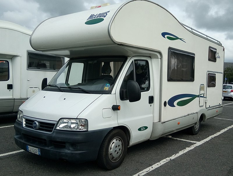 A coachbuilt Fiat campervan