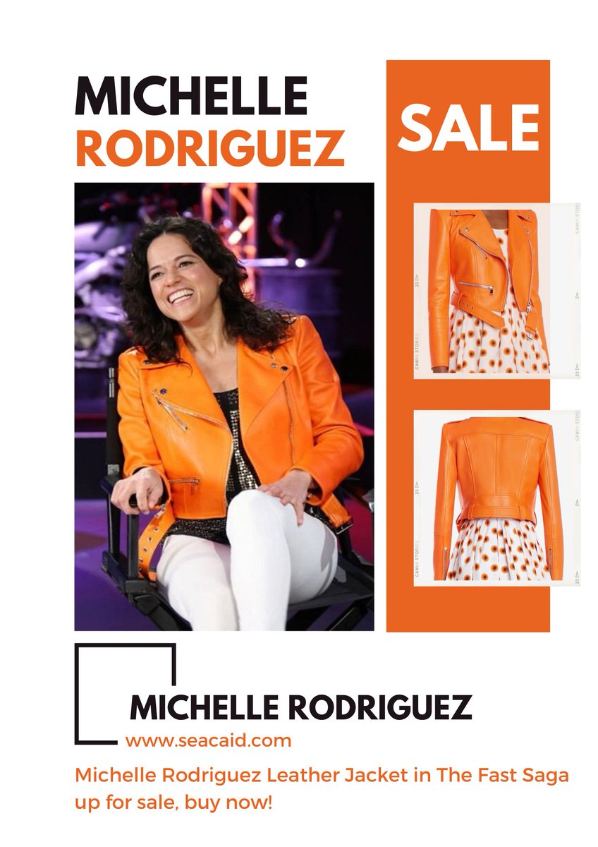 Get the Iconic Michelle Rodriguez Orange Cropped Jacket from The Fast Saga Event at SEACAID!

seacaid.com/product/michel…

#MichelleRodriguez #fastsaga #orangecroppedjacket #SEACAID #limitededition #fastandfurious #getthelook #stylishfashion #ActionMovieFashion #shopnow