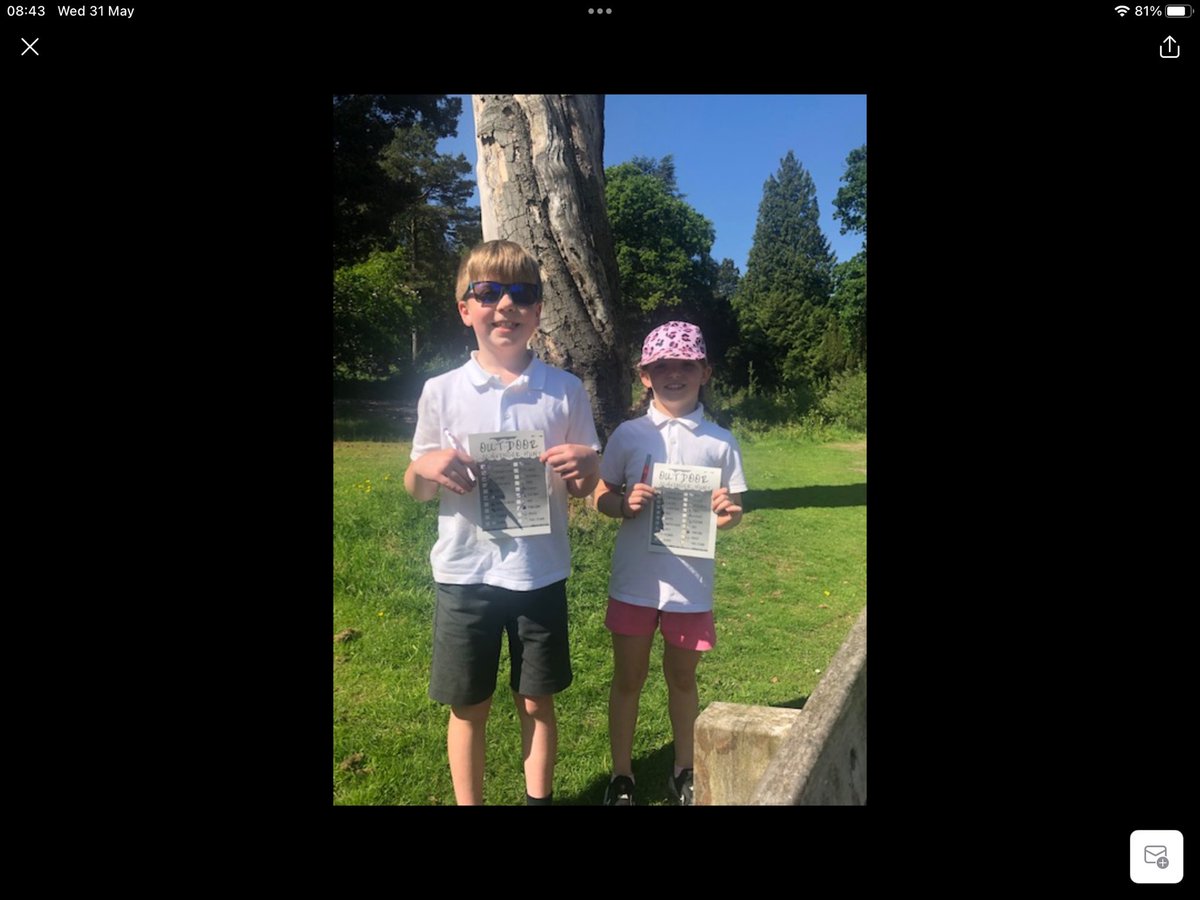 Fun in the sun at outdoor learning in Callendar Park. ☀️☀️🌳🌳