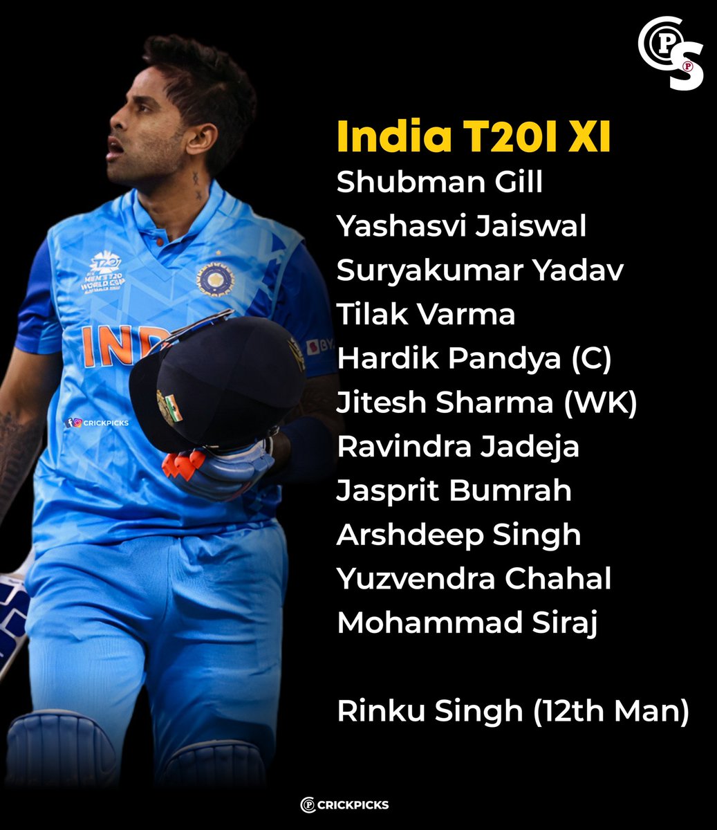 How's this T20I side for Team India? 💙🇮🇳 #CricketTwitter #IPL2023Finals #IPL2O23 #ChennaiSuperKings #CSKvsGT #MSDhoni𓃵 #RohitSharma𓃵 #ViratKohli #ViratKohli𓃵 #Suryakumaryadav