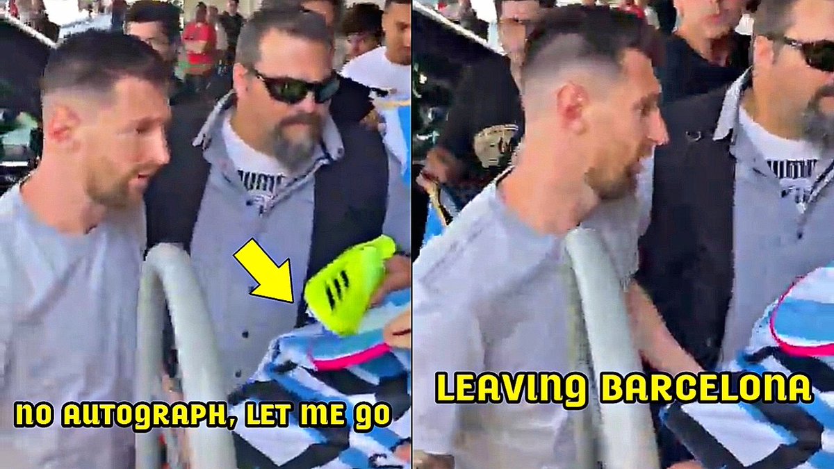 canisfootball's tweet photo. Messi Returned to Paris for his Last Game as He Looked Sad While Leaving Barcelona
Watch: https://t.co/8RlrJxpcfr
#messi #barcelona #psg
#MessiBackToBarca #alhilal https://t.co/5Xe98bD0FR