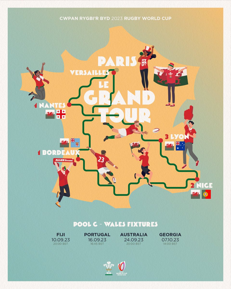 WelshRugbyUnion's tweet image. 1️⃣0️⃣0️⃣

🏴󠁧󠁢󠁷󠁬󠁳󠁿 100 diwrnod i fynd…

#WelshRugby | #AllezLesRouges