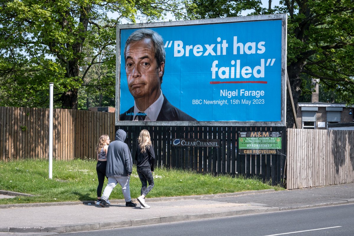 ByDonkeys's tweet photo. Sunderland. Bolton. Manchester. Middlesbrough. Four more of the 150 billboards people paid to put up across the UK. If you see one, grab a selfie with it and share it with #BrexitHasFailed. We’ll repost some of the best shots 👀 https://t.co/Xn6O0HXwu0