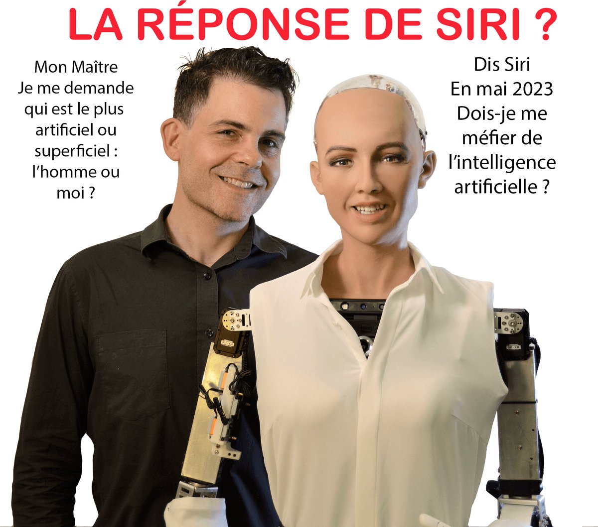 En 05/2023 les habitants de #Cannes #Mandelieu #Mougins #LeCannet doivent-t’ils se méfier de L’ #IntelligenceArtificielle ? La réponse de #Siri est : Je me demande qui est le plus artificiel ou superficiel : L’humain ou L’ #IA #ChatGPT
