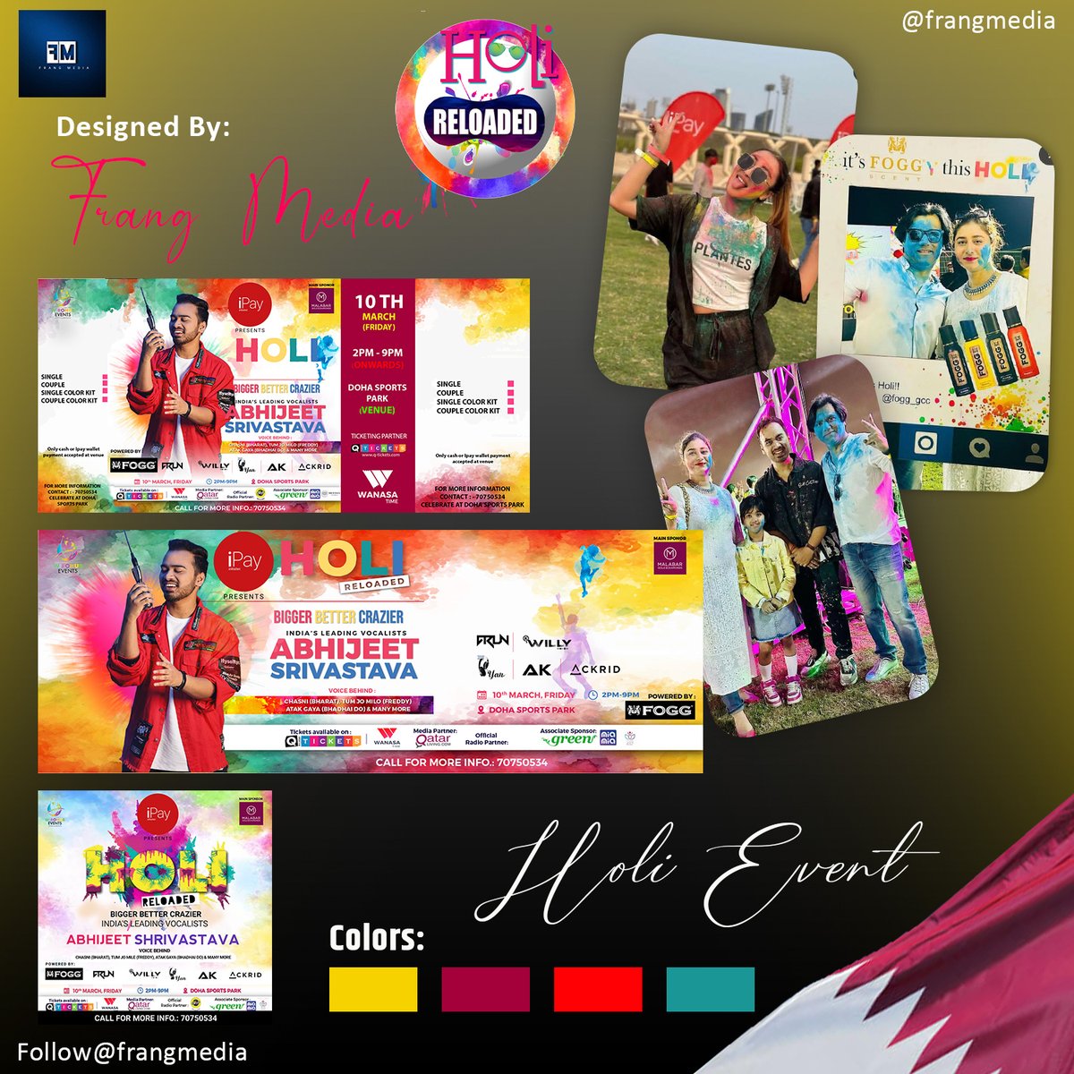 Holi Event in Qatar 

#holiqatar #qatarevents #qatar #graphicdesign #graphicdesign #graphicdesigner #graphic #designing 
#digitalmarketing #graphicgang