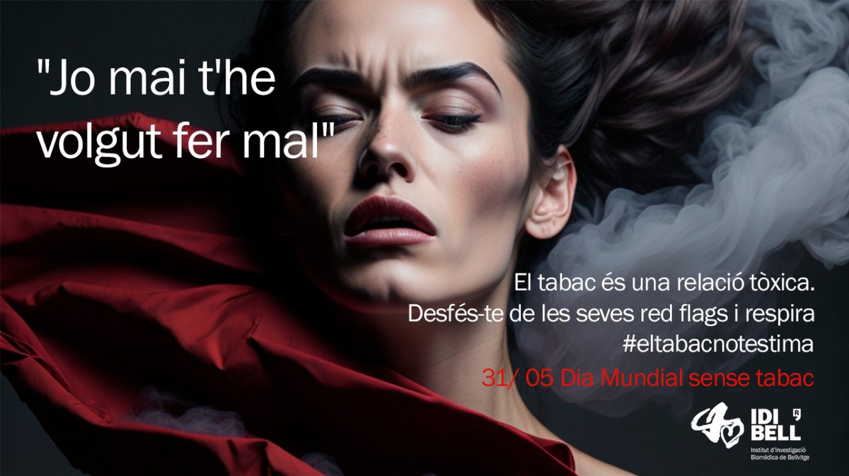 El tabac és una relació tòxica, cuida't ❤️

Identifica les red flags relacionades amb el consum de tabac 🚩🚩
Ets conscient dels riscos i efectes negatius que pot tenir en la nostra salut?

Evita males decisions, el tabac no t'estima

#ElTabacNoTestima #DiaMundialSenseTabac