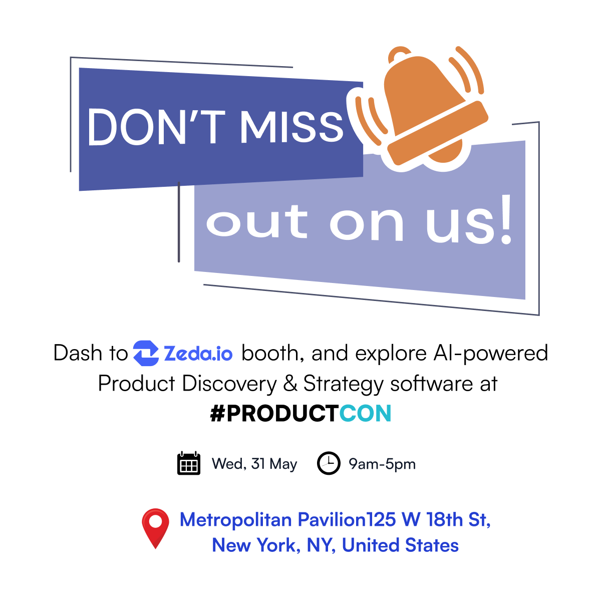 It's showtime at #ProductCon NYC! 🎊🥳

Swing by booth no. 6 today, and let's talk about revolutionizing product management.

See you there! Or join us virtually for free 👇lnkd.in/g882FQqY

#productmanagement #productmanagers #AI #productstrategy