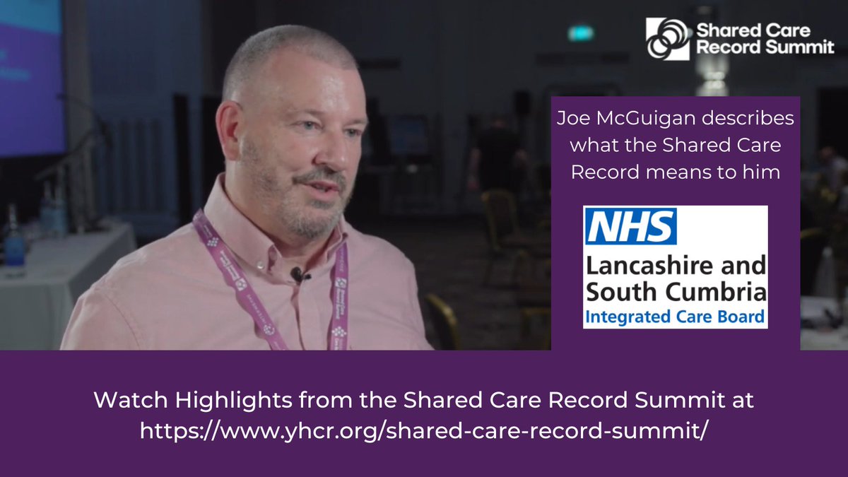 "We've all got the same common intersest, drive, passion" Operation and Assurance Lead <a href="/joemcguigan/">joe mcguigan</a> <a href="/LSCICB/">Lancashire and South Cumbria ICB</a> told us what the #ShCR meant to him at the Shared Care Record Summit in Leeds. loom.ly/jOeeT0w #ShCR #digitalhealthcare <a href="/NHSEngland/">NHS England</a>