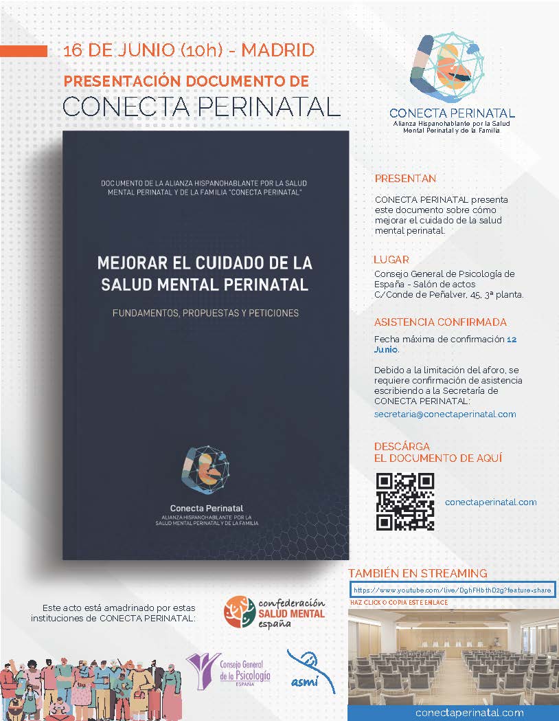 FundManantial's tweet photo. 16 de junio 📅 presentación del documento “Mejorar la atención a la #saludmental perinatal. Fundamentos, propuestas y peticiones”, de #ConectaPerinatal para dar a conocer lo relevante que resulta para la salud integral cuidar la salud mental de lxs bebés👶 y sus familias. Info 👇 https://t.co/gUxqvIbLgR