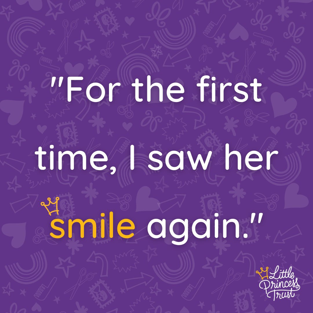 It’s words like these that show the huge difference your pennies and ponytails can make to our lovely wig recipients 💜

If you’re thinking of requesting a wig for yourself or a loved one, click the link below 👇

ow.ly/6hqb50Ou9HJ

#LittlePrincessTrust #Wigs
