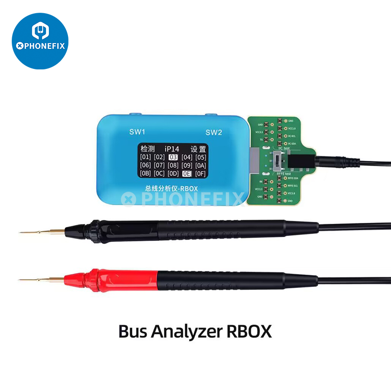 vipprogfixphone's tweet photo. #JCID #RBOX #Bus #Analyzer #iPhone #Android Signal Fault Detection Measurement Diagnostic Tool with drive-by wire dual probe used with JC drawing diagram for identifying signal failure points of iPhone/Android Phones.
Get JCID RBOX from Phonefix store: https://t.co/rIajRzP5gD https://t.co/X0O5wd7Mhv