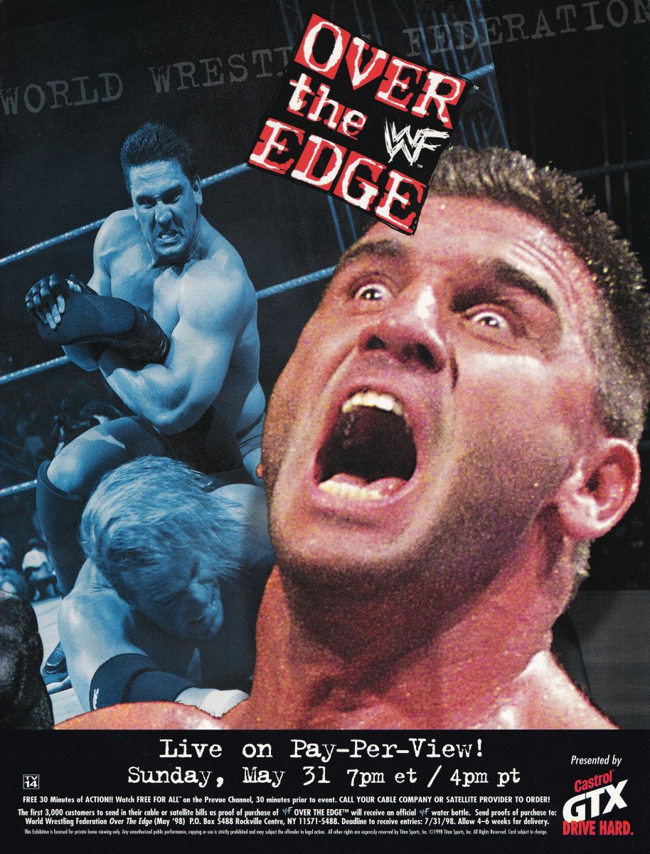 On this day in 1998: 'WWF Over the Edge: In Your House' took place at the Wisconsin Center Arena, Milwaukee, Wisconsin. #WWF #WWE #Wrestling #OvertheEdge #KenShamrock