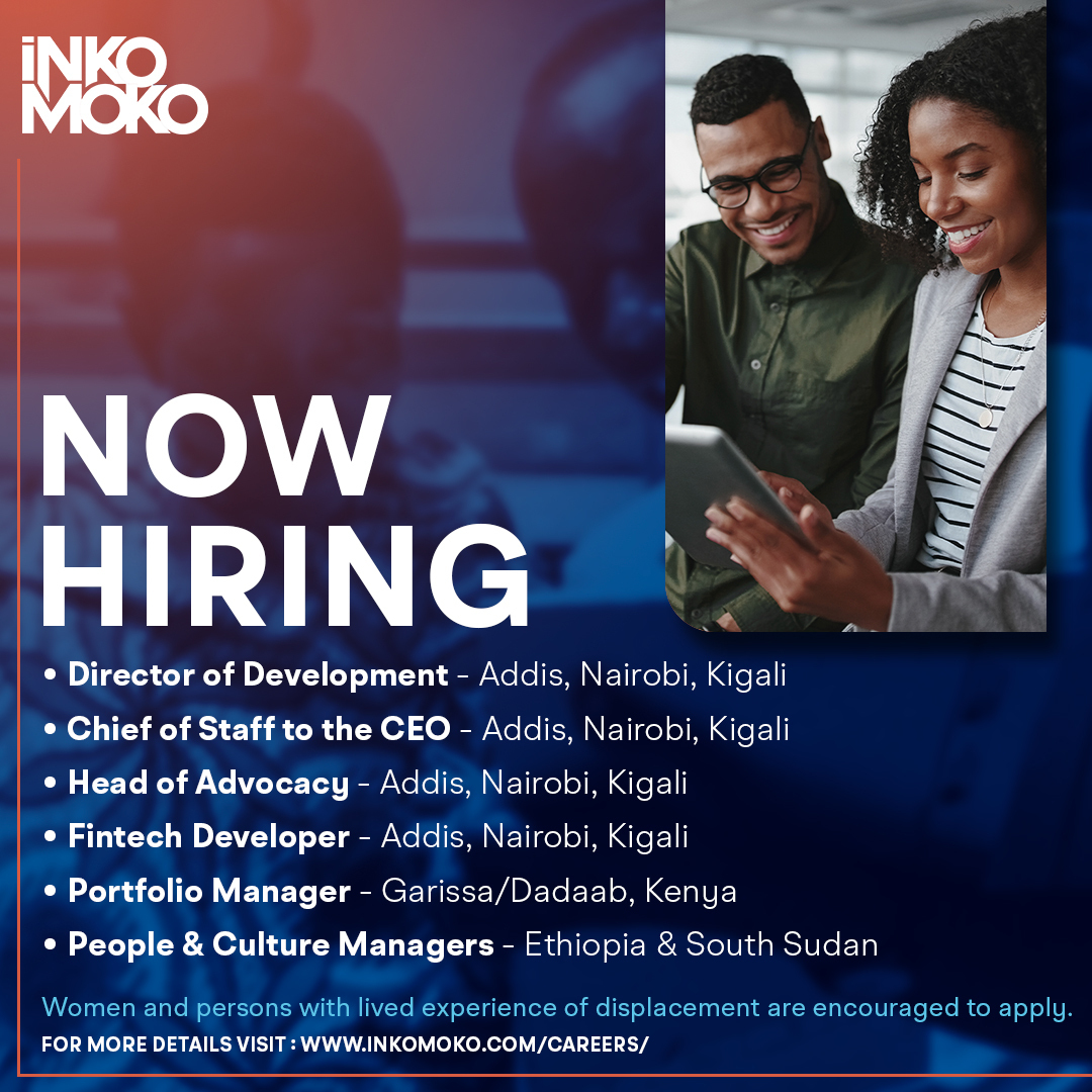 Inkomoko Kenya on Twitter "We are hiring for multiple positions across