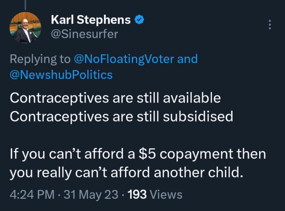 contrer_as's tweet photo. If females can’t afford another child why should they get free contraceptives when they can’t even afford the $5 copayment @rugbyintel?
#AskChristopher https://t.co/hfzhNHhIgM
