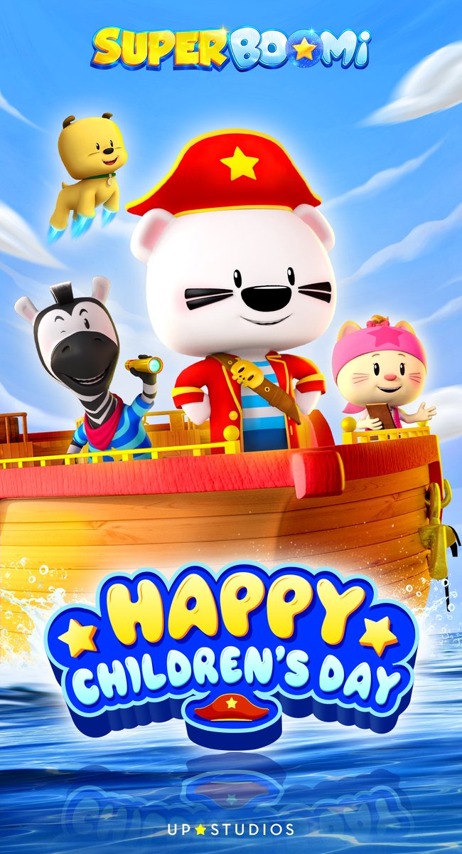 UPStudiosWorld's tweet photo. Happy Children's Day from Super BOOMi and Piggy! Wishing you a summer full of adventures and wonderful memories.
#SuperBOOMi #Piggy #PiggyandFriends  #UpStudios https://t.co/ryyXCXJwXW